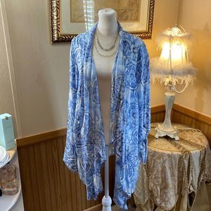 ND New directions beach cover up or just a beautiful swing blouse size large